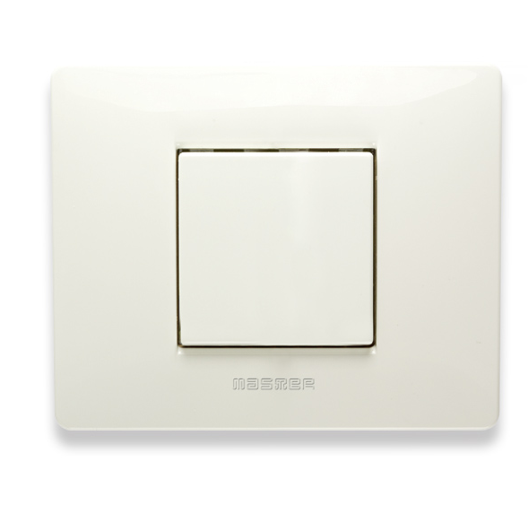 MIX PLACCA 2 POSTI BIANCO ASPEN