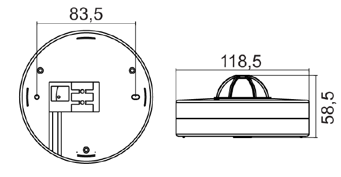 SENSORE MOV. PIR DA SOFFITTO 230V -