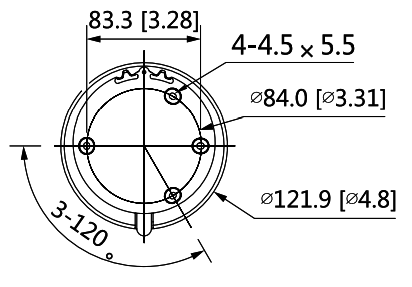 TELECAMERA DOME HDCVI 5MP CMOS1/2.7