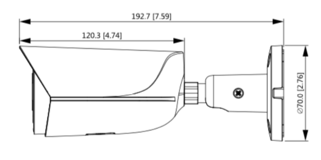 TELECAMERA IP AI,BULLET 4MP, OTTICA
