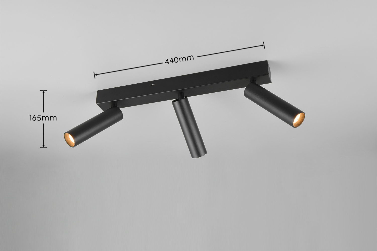 AMBALA NERO incl. 3x SMD, 5,5W · 3x 500lm, 2300+3000+4000K