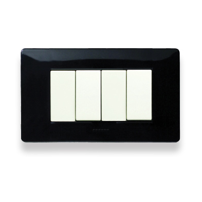 MIX PLACCA 4 POSTI NERO PANTHER