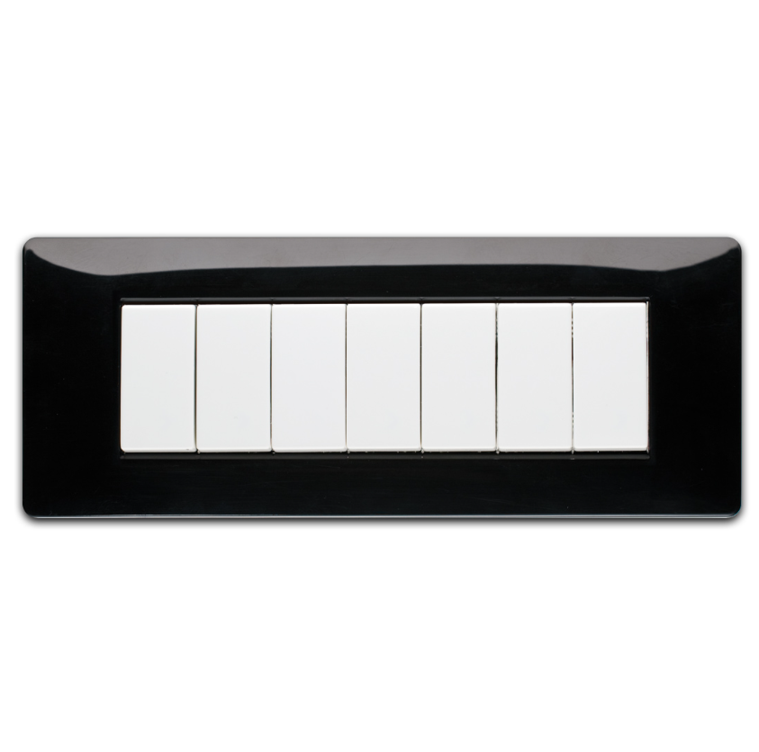 MIX PLACCA 7 POSTI NERO PANTHER