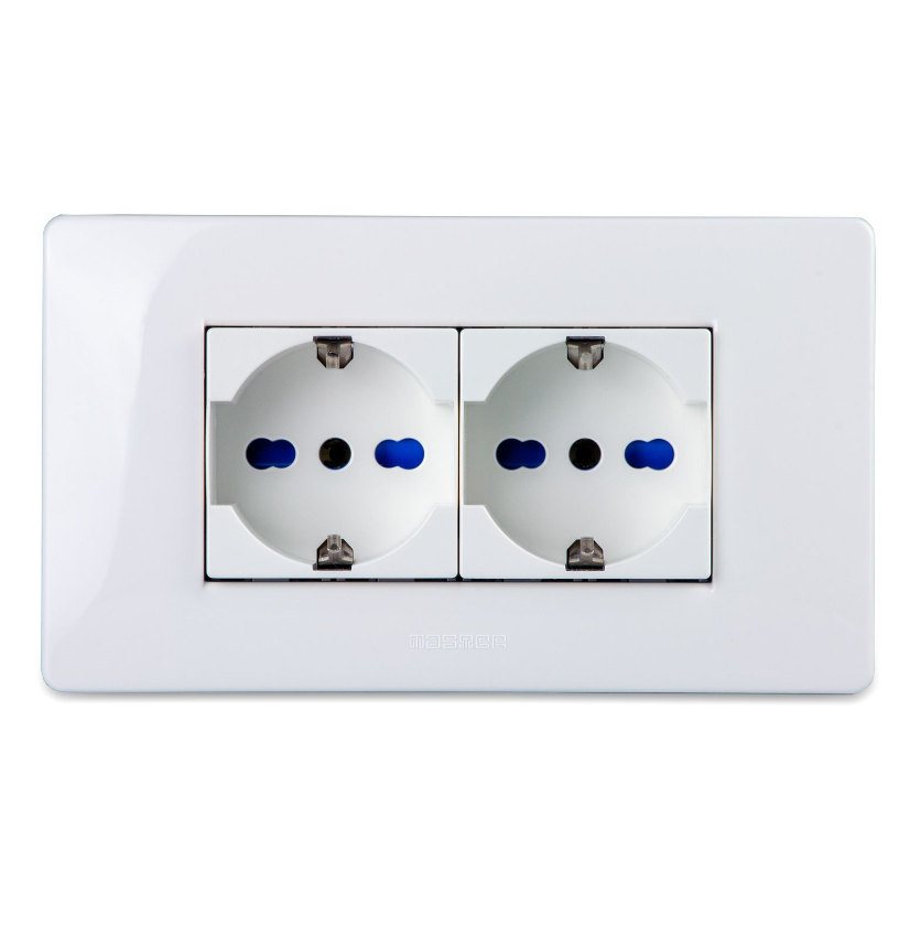 MIX PRESA P40 SCHUKO UNIVERSALE 2P+