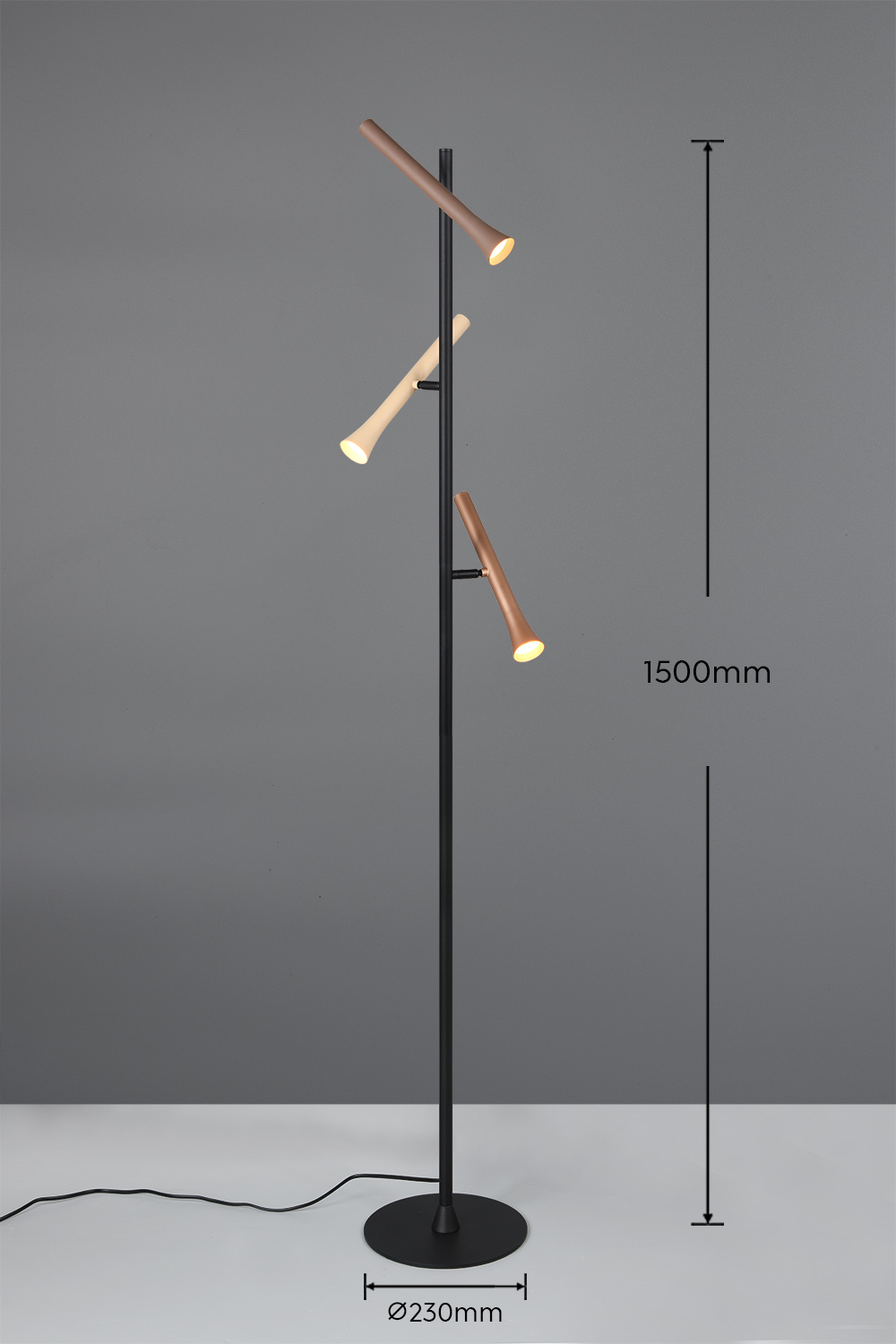 Lampada da Terra LED TRIO Fiato