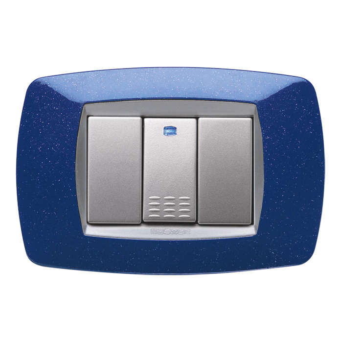 MODO PLACCA 3 POSTI BLU VIO.