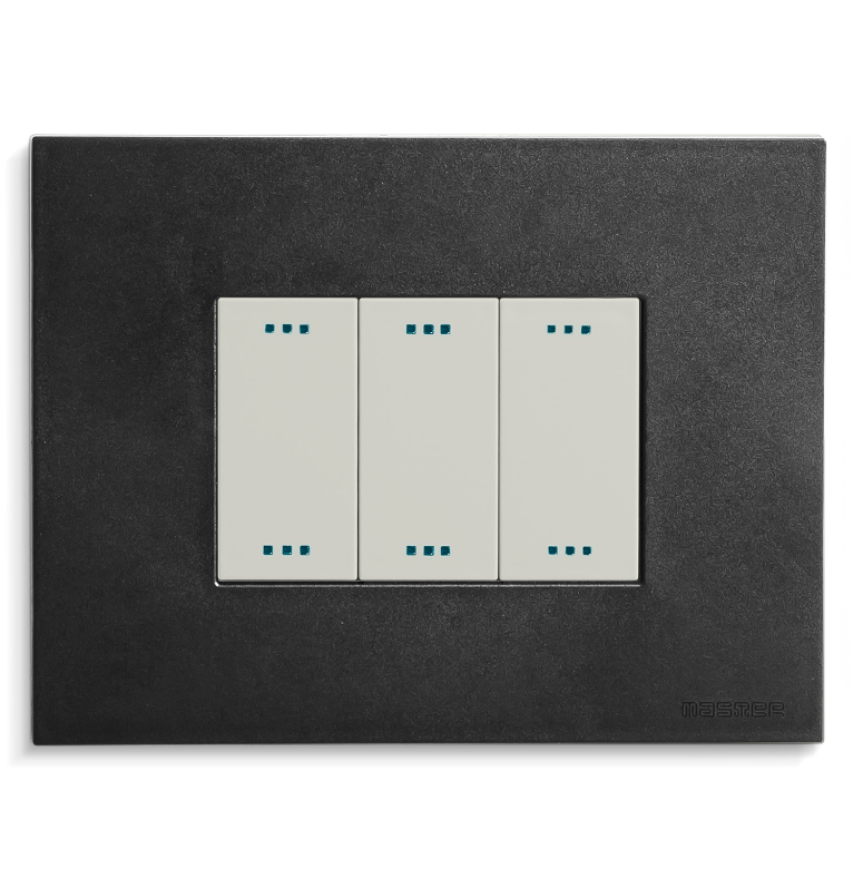 PIXIA Placca 3 Posti BLACKBOARD 