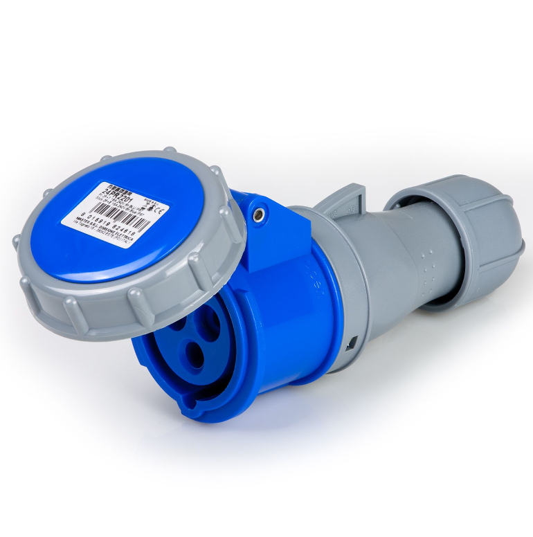 PR.2P+T 16A 240V 6H BLU IP67