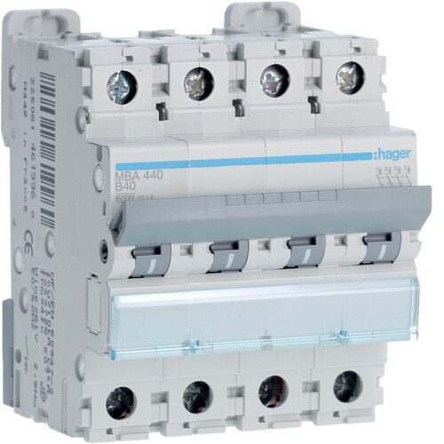 INTERR. AUTOM.4P 40A 6 KA B 4M