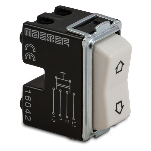 Doppio pulsante con frecce 10A 2 NO