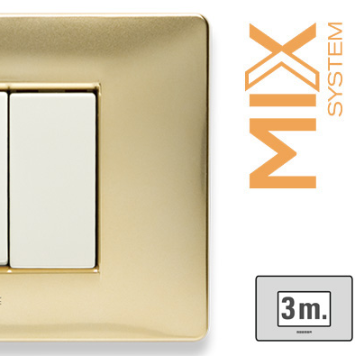 MIX PLACCA 3 POSTI ORO KARAT