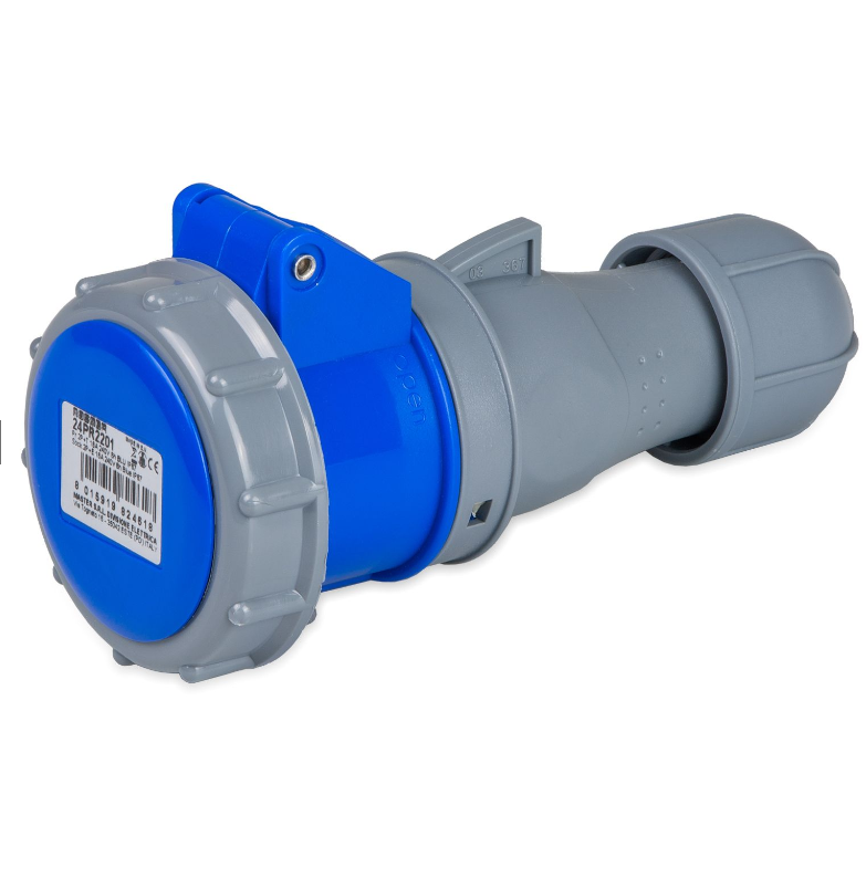 PR.2P+T 16A 240V 6H BLU IP67