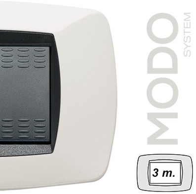 MODO PLACCA 3 POSTI BIANCO