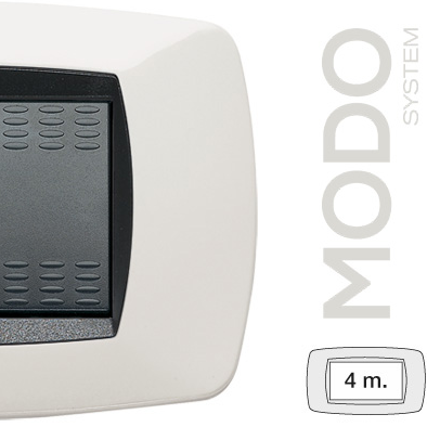 MODO PLACCA 4 POSTI BIANCO