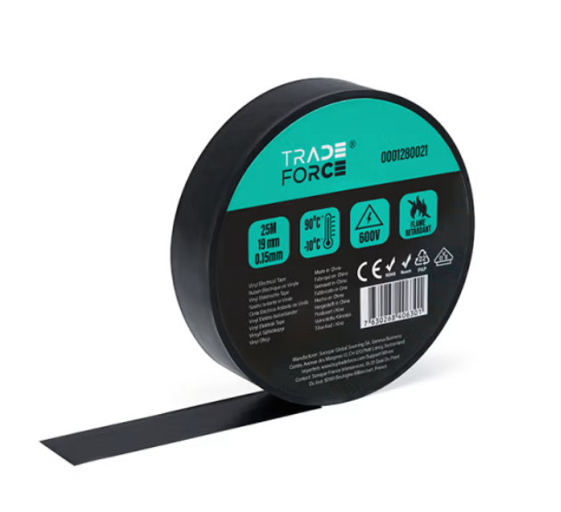 NASTRO ISOL.PVC 0.15MMX19MMX25M NER