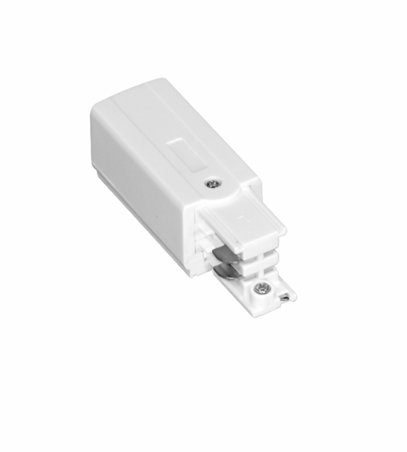 ACCESORIO CARRIL BLANCO CONECTOR ALIMENTACIÓN DERECHA