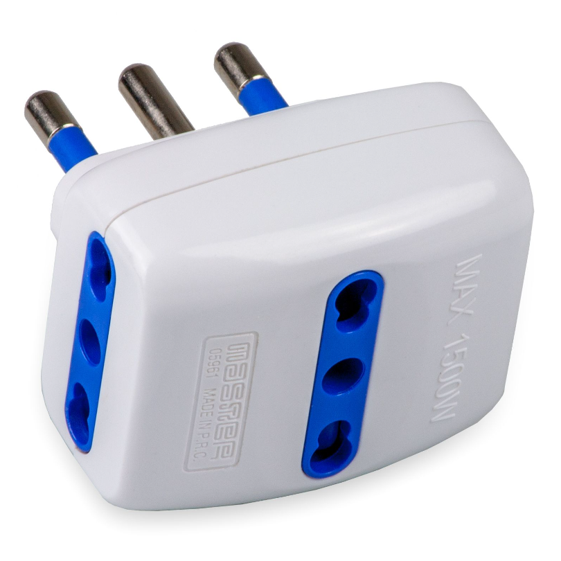 Adatt.Triplo P17/11 2+T 16A Bianco      