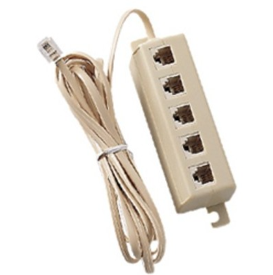 Ciabatta 5 jack 6-4 + cavo Mt.2.10      