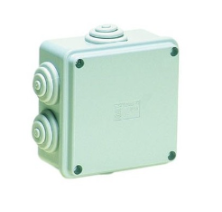 CASSETTA IP65 100*100*50 cop/VITI INOX -6 PASSACAVI