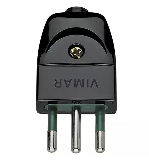 Spina 2P+T 10A S11 assiale nero