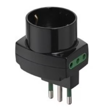 Adattatore sfals.vert.S11+2P11+P30 nero