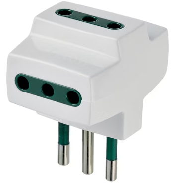 Adattatore mult. S11+3P11 bianco