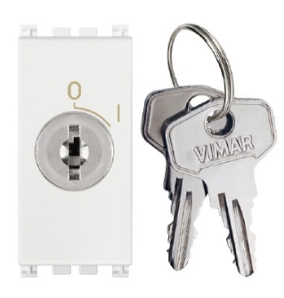 INTERRUTTORE 2P 16AX +CHIAVE OFF BIANCO