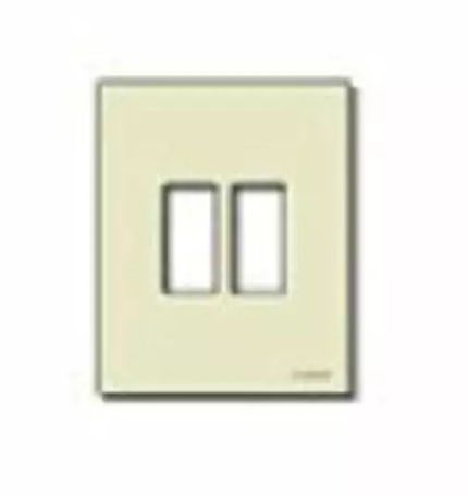 Placca 2M resina scatto avorio