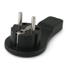 SPINA SCUKO PIATTA 16A NERA