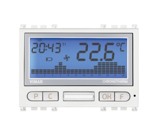 CRONOTERMOSTATO BATTERIE BIANCO