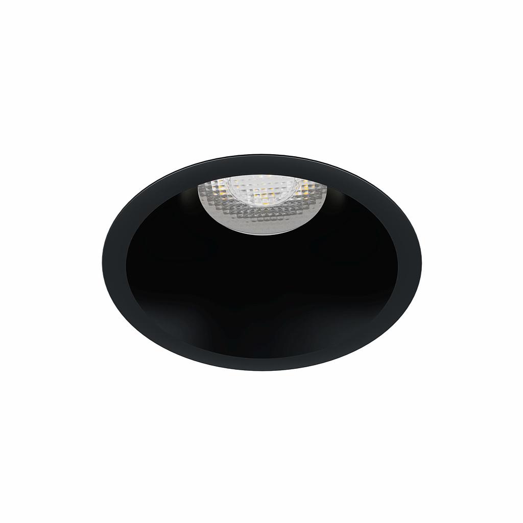 ARO LUK ROUND 50MM G5.3 NEGRO IP65