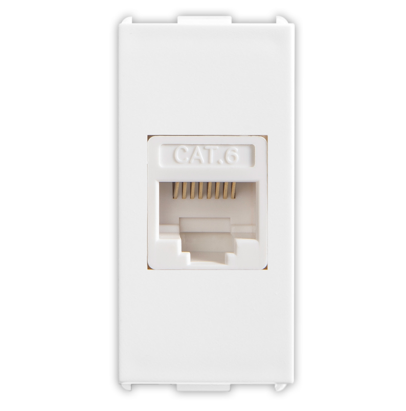 PIXIA Presa RJ45 Cat.6 NonScherm. White 