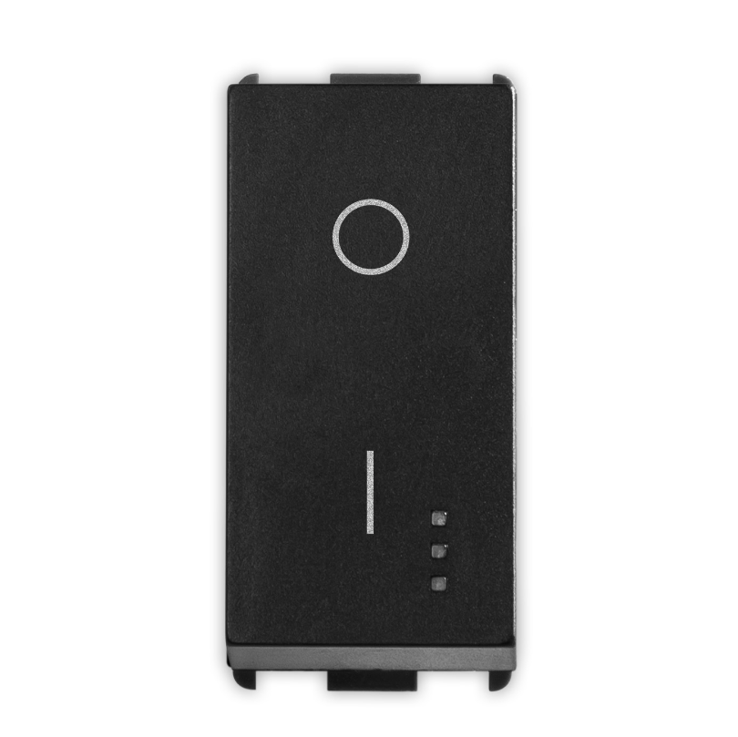 PIXIA Interruttore 2P 16AX Black