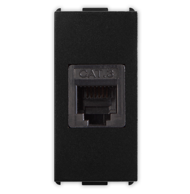 PIXIA Presa RJ12 1 Plug 6-6 Black 