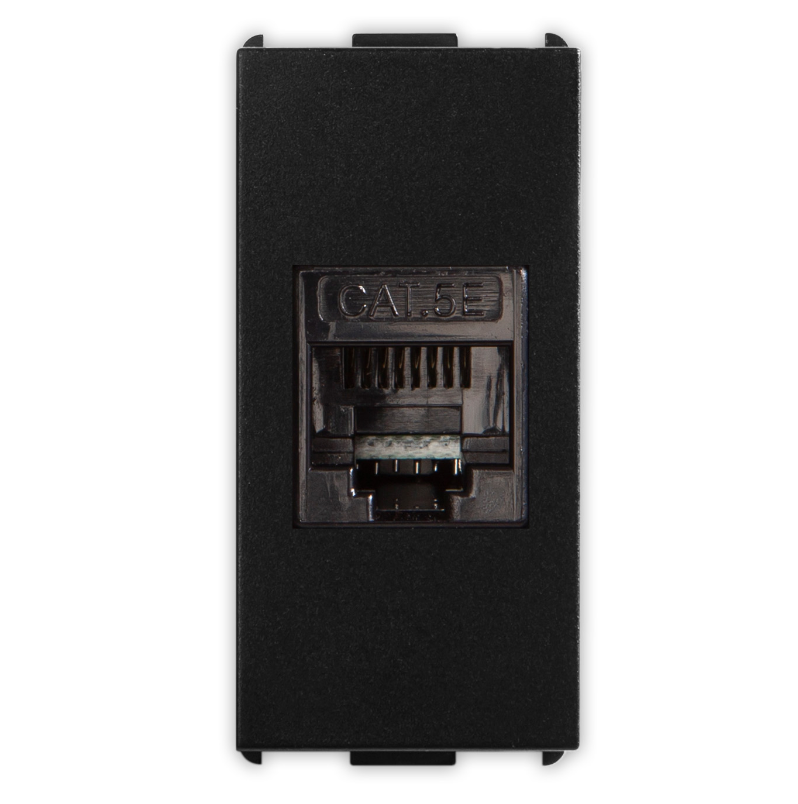 PIXIA Presa RJ45 Cat.5e non scher. Black