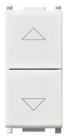Due pulsanti interbl.1P NO+NO10A bianco