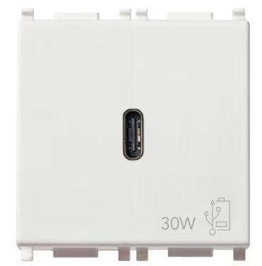 Alimentatore USB C 30W PD bianco
