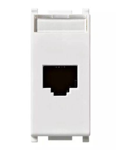 Presa RJ45 Netsafe Cat5e UTP 110 bianco