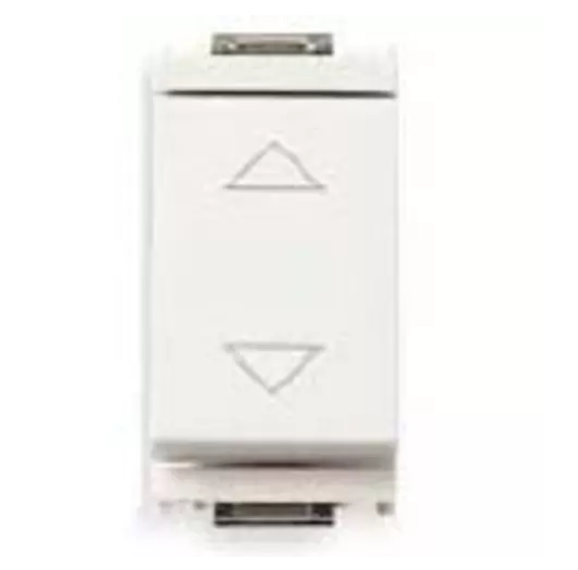 Pulsante commutatore 1P 10A bianco