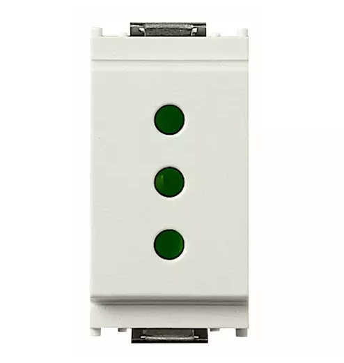 Presa 2P+T 10A P11 bianco