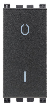 Interruttore 2P 16AX grigio