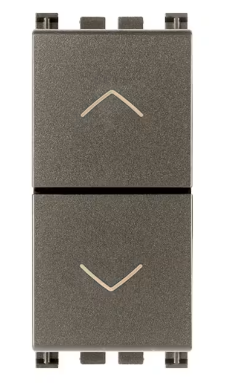 Commutatore 2P 10AX grigio