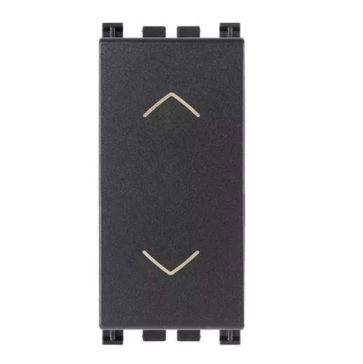 Pulsante commutatore 2P 10A grigio