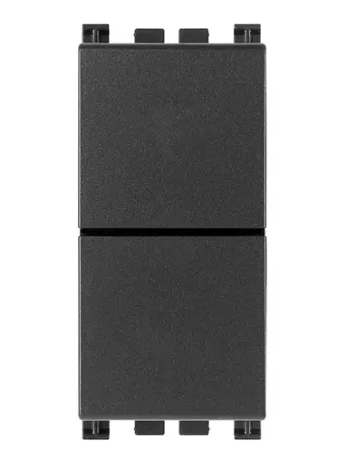 Due pulsanti indipend. NO+NO 10A grigio