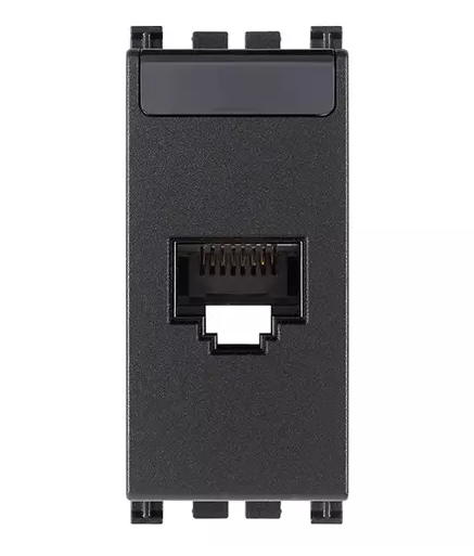 Presa RJ45 Netsafe Cat6 UTP grigio