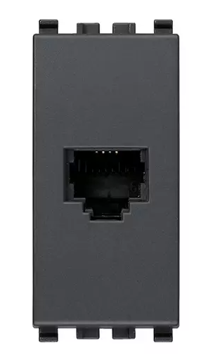 Presa RJ11 6/4 grigio