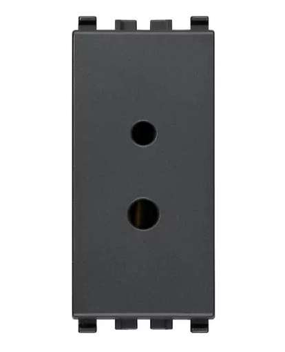 Presa polarizzata 2P 6A 24V SELV grigio