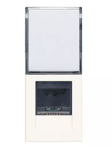 Presa RJ45 Netsafe Cat6 UTP bianco