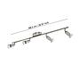 BUZZ-LED - Faretti - GU10-LED 4X2,8W inclusa - Struttura in acciaio / finitura nichel opaco;
L685 x 65